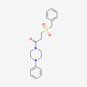 B2368346 3-(Benzylsulfonyl)-1-(4-phenylpiperazin-1-yl)propan-1-one CAS No. 827620-22-4