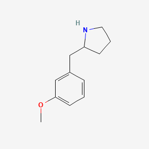 molecular formula C12H17NO B2368368 2-[(3-Methoxyphenyl)methyl]pyrrolidine CAS No. 82589-41-1
