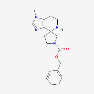 Benzyl 1-methylspiro[6,7-dihydro-5H-imidazo[4,5-c]pyridine-4,3'-pyrrolidine]-1'-carboxylate