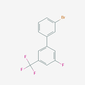 molecular formula C13H7BrF4 B2368378 3-Bromo-3'-fluoro-5'-(trifluoromethyl)biphenyl CAS No. 1443346-23-3