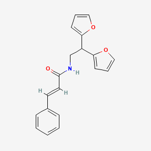 N-(2,2-di(furan-2-yl)ethyl)cinnamamide