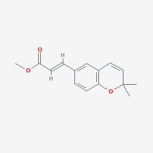 molecular formula C15H16O3 B2368400 (alphaE)-2,2-Dimethyl-2H-1-benzopyran-6-acrylic acid methyl ester CAS No. 92632-00-3