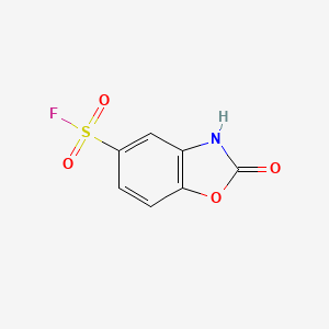 molecular formula C7H4FNO4S B2368404 2-Oxo-3H-1,3-benzoxazole-5-sulfonyl fluoride CAS No. 2137569-25-4