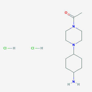 1-[4-(4-Aminocyclohexyl)piperazin-1-yl]ethanone;dihydrochloride