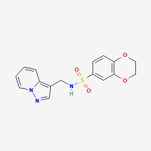 N-(pyrazolo[1,5-a]pyridin-3-ylmethyl)-2,3-dihydrobenzo[b][1,4]dioxine-6-sulfonamide