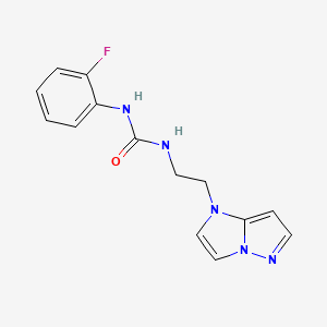 1-(2-(1H-imidazo[1,2-b]pyrazol-1-yl)ethyl)-3-(2-fluorophenyl)urea