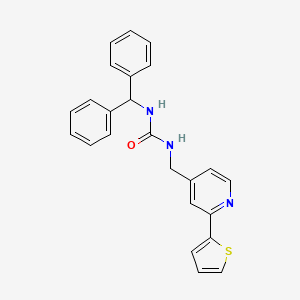1-Benzhydryl-3-((2-(thiophen-2-yl)pyridin-4-yl)methyl)urea