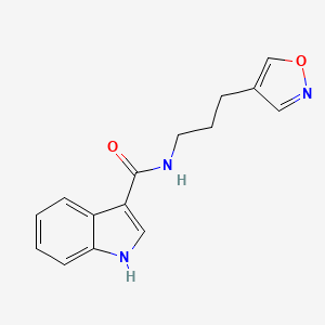 N-(3-(isoxazol-4-yl)propyl)-1H-indole-3-carboxamide