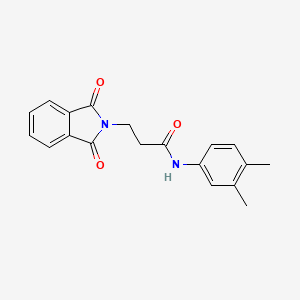 N-(3,4-dimethylphenyl)-3-(1,3-dioxo-1,3-dihydro-2H-isoindol-2-yl)propanamide