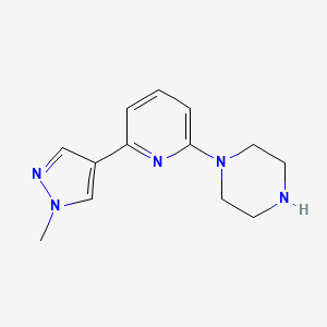 1-[6-(1-Methylpyrazol-4-yl)pyridin-2-yl]piperazine