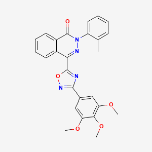 2-(2-methylphenyl)-4-[3-(3,4,5-trimethoxyphenyl)-1,2,4-oxadiazol-5-yl]phthalazin-1(2H)-one