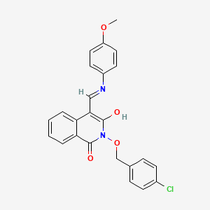 2-[(4-chlorobenzyl)oxy]-4-[(4-methoxyanilino)methylene]-1,3(2H,4H)-isoquinolinedione