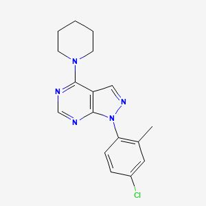 molecular formula C17H18ClN5 B2368516 1-(4-chloro-2-methylphenyl)-4-(piperidin-1-yl)-1H-pyrazolo[3,4-d]pyrimidine CAS No. 946202-80-8