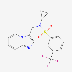 N-cyclopropyl-N-(imidazo[1,2-a]pyridin-3-ylmethyl)-3-(trifluoromethyl)benzenesulfonamide