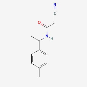 2-cyano-N-[1-(4-methylphenyl)ethyl]acetamide