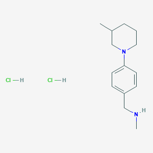 N-methyl-N-[4-(3-methylpiperidin-1-yl)benzyl]amine dihydrochloride
