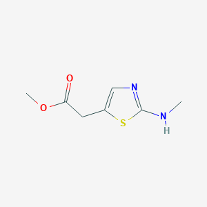 molecular formula C7H10N2O2S B2368561 Methyl 2-[2-(methylamino)-1,3-thiazol-5-yl]acetate CAS No. 2248358-03-2