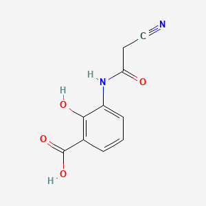 3-[(Cyanoacetyl)amino]-2-hydroxybenzoic acid