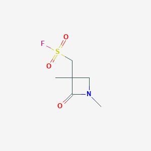 molecular formula C6H10FNO3S B2368575 (1,3-Dimethyl-2-oxoazetidin-3-yl)methanesulfonyl fluoride CAS No. 2243514-29-4