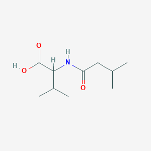 molecular formula C10H19NO3 B2368593 3-Methyl-2-(3-methylbutanamido)butanoic acid CAS No. 91108-84-8