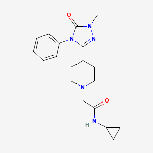 N-cyclopropyl-2-[4-(1-methyl-5-oxo-4-phenyl-4,5-dihydro-1H-1,2,4-triazol-3-yl)piperidin-1-yl]acetamide