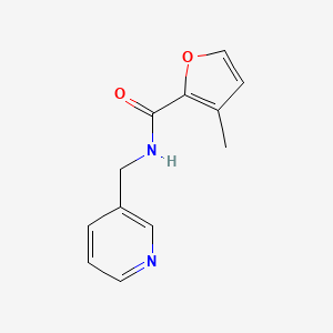 molecular formula C12H12N2O2 B2368615 3-methyl-N-(pyridin-3-ylmethyl)furan-2-carboxamide CAS No. 951895-66-2
