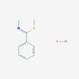 molecular formula C9H12INS B2368632 Methyl N-methylbenzenecarboximidothioate;hydroiodide CAS No. 63182-88-7
