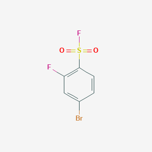 molecular formula C6H3BrF2O2S B2368714 4-Bromo-2-fluorobenzene-1-sulfonyl fluoride CAS No. 1396779-67-1