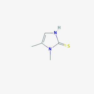 molecular formula C5H8N2S B2368736 1,5-dimethyl-2,3-dihydro-1H-imidazole-2-thione CAS No. 35170-78-6