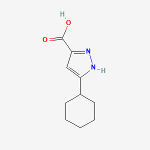 3-cyclohexyl-1H-pyrazole-5-carboxylic acid