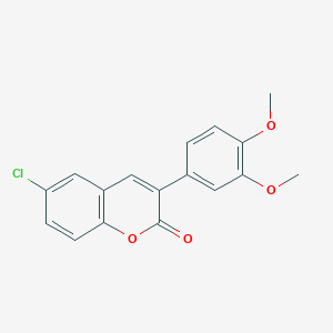 molecular formula C17H13ClO4 B2368777 6-chloro-3-(3,4-dimethoxyphenyl)-2H-chromen-2-one CAS No. 331949-93-0