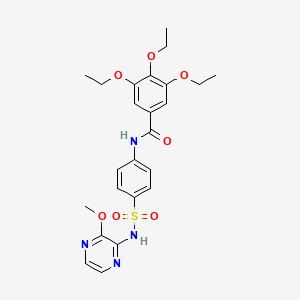 3,4,5-triethoxy-N-(4-(N-(3-methoxypyrazin-2-yl)sulfamoyl)phenyl)benzamide