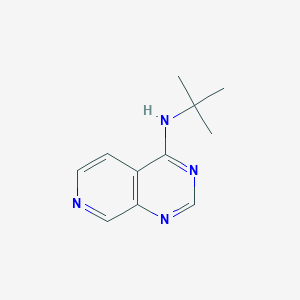molecular formula C11H14N4 B2368825 N-(叔丁基)吡啶并[3,4-d]嘧啶-4-胺 CAS No. 2309735-01-9