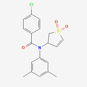 4-chloro-N-(3,5-dimethylphenyl)-N-(1,1-dioxido-2,3-dihydrothien-3-yl)benzamide
