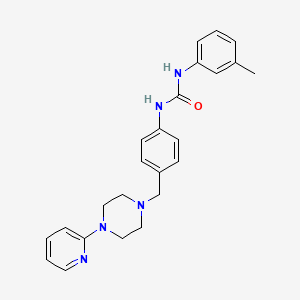 1-(4-((4-(Pyridin-2-yl)piperazin-1-yl)methyl)phenyl)-3-(m-tolyl)urea
