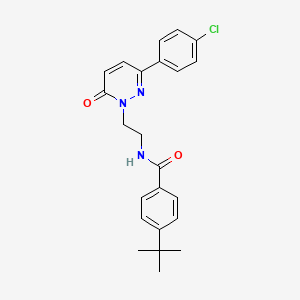 4-(tert-butyl)-N-(2-(3-(4-chlorophenyl)-6-oxopyridazin-1(6H)-yl)ethyl)benzamide