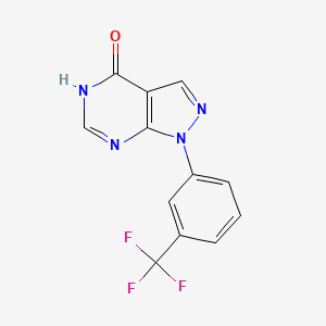 1-[3-(trifluoromethyl)phenyl]-1H,4H,5H-pyrazolo[3,4-d]pyrimidin-4-one