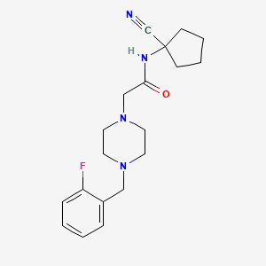 N-(1-cyanocyclopentyl)-2-{4-[(2-fluorophenyl)methyl]piperazin-1-yl}acetamide