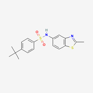 4-(tert-butyl)-N-(2-methylbenzo[d]thiazol-5-yl)benzenesulfonamide