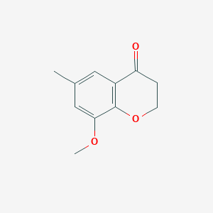 molecular formula C11H12O3 B2368850 8-methoxy-6-methyl-3,4-dihydro-2H-1-benzopyran-4-one CAS No. 1094288-70-6
