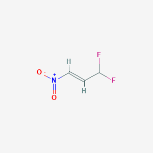 molecular formula C3H3F2NO2 B2368852 (E)-3,3-Difluoro-1-nitroprop-1-ene CAS No. 933994-01-5