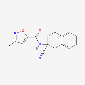 N-(2-cyano-1,2,3,4-tetrahydronaphthalen-2-yl)-3-methyl-1,2-oxazole-5-carboxamide