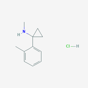N-Methyl-1-(2-methylphenyl)cyclopropan-1-amine;hydrochloride