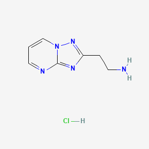 2-([1,2,4]Triazolo[1,5-a]pyrimidin-2-yl)ethanamine;hydrochloride