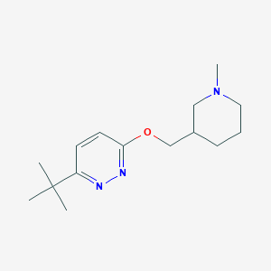 molecular formula C15H25N3O B2368870 3-Tert-butyl-6-[(1-methylpiperidin-3-yl)methoxy]pyridazine CAS No. 2200498-52-6