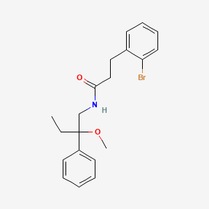 3-(2-bromophenyl)-N-(2-methoxy-2-phenylbutyl)propanamide
