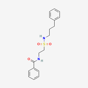 N-(2-(N-(3-phenylpropyl)sulfamoyl)ethyl)benzamide
