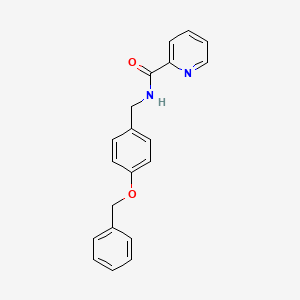molecular formula C20H18N2O2 B2368888 N-(4-(benzyloxy)benzyl)picolinamide CAS No. 1234861-52-9