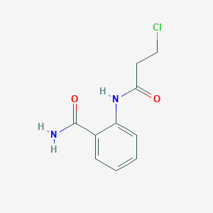 molecular formula C10H11ClN2O2 B2368900 2-[(3-Chloropropanoyl)amino]benzamide CAS No. 306996-53-2