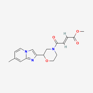 Methyl (E)-4-[2-(7-methylimidazo[1,2-a]pyridin-2-yl)morpholin-4-yl]-4-oxobut-2-enoate